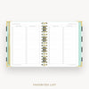 Day Designer 2026-27 mini weekly planner: Black Stripe cover with favorite books and movies pages