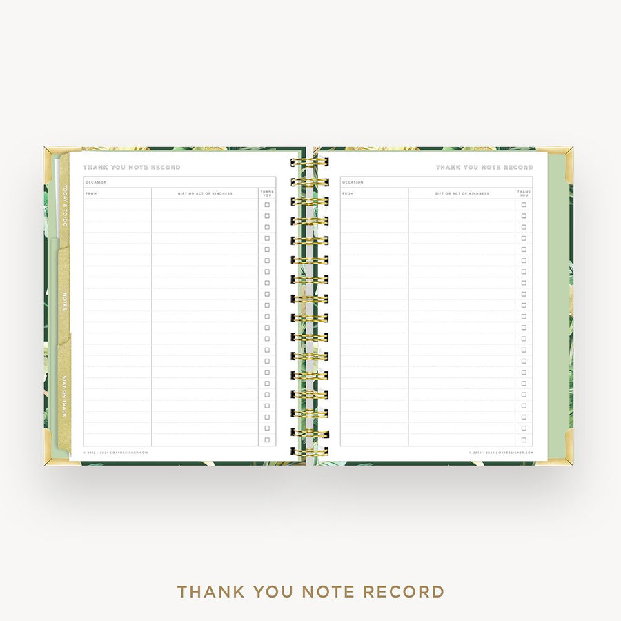 Day Designer 2026 mini weekly planner: st barts cover with thank you notes pages
