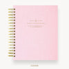 Day Designer 2026-27 daily planner: Peony Bookcloth hard cover, gold wire binding