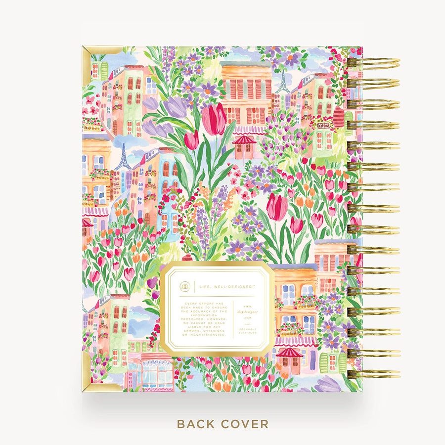 Day Designer 2026-27 mini weekly planner: Belle Vie cover with back cover with gold detail
