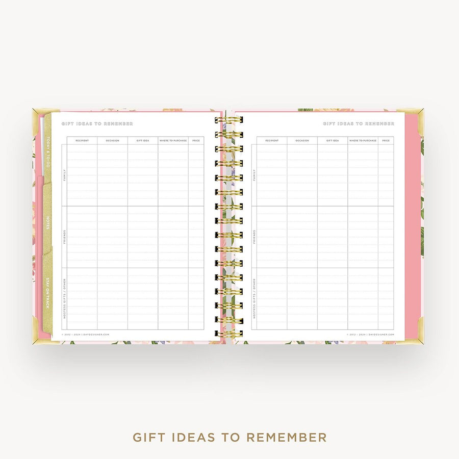 Day Designer 2026-27 mini weekly planner: Heirloom cover with gift ideas pages