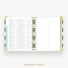 Day Designer 2026 weekly planner: black stripe cover with holidays page