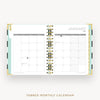 Day Designer 2026 weekly planner: black stripe cover with monthly calendar