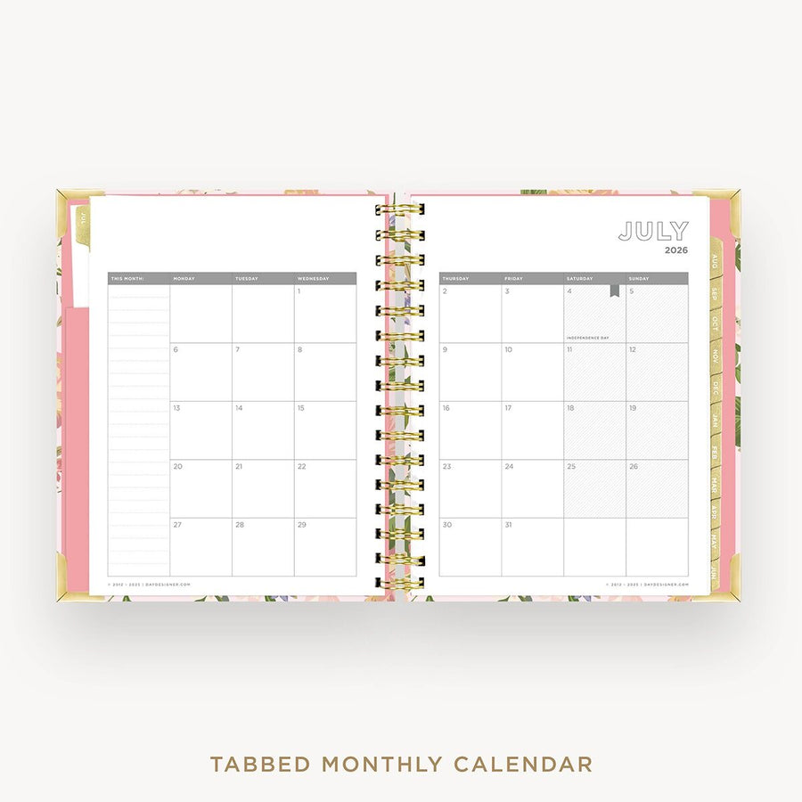 Day Designer 2026-27 mini weekly planner: Heirloom cover with monthly calendar
