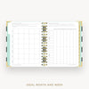 Day Designer 2026-27 mini weekly planner: Black Stripe cover with ideal week worksheet