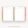 Day Designer 2026-27 mini weekly planner: Heirloom cover with thank you notes pages