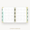 Day Designer 2026-27 mini weekly planner: Black Stripe cover with 12 month calendar