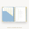 Day Designer 2026-27 mini weekly planner: Grand Shell cover with pocket and gold stickers