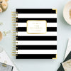 Day Designer 2026-27 daily planner: Black Stripe beautiful cover agenda book
