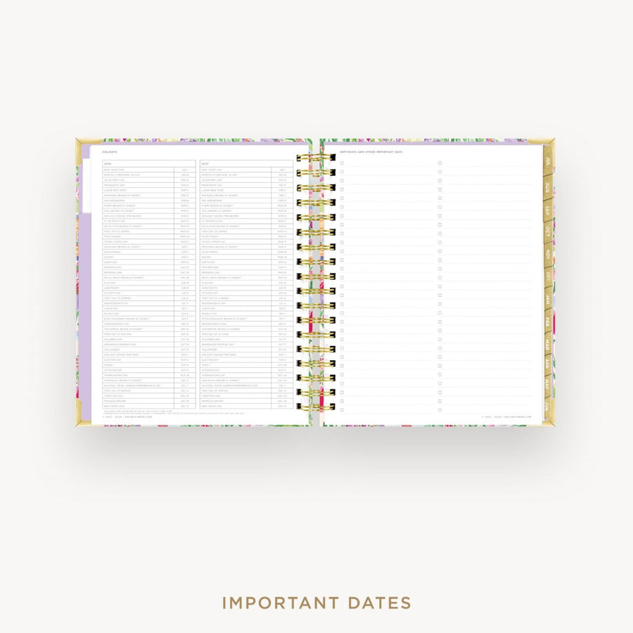Day Designer 2026-27 daily planner: Belle Vie cover with holidays