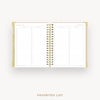 Day Designer 2026-27 weekly planner: Ticking Stripe cover with favorite books and movies pages