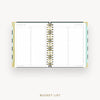 Day Designer 2026-27 weekly planner: Black Stripe cover with bucket list