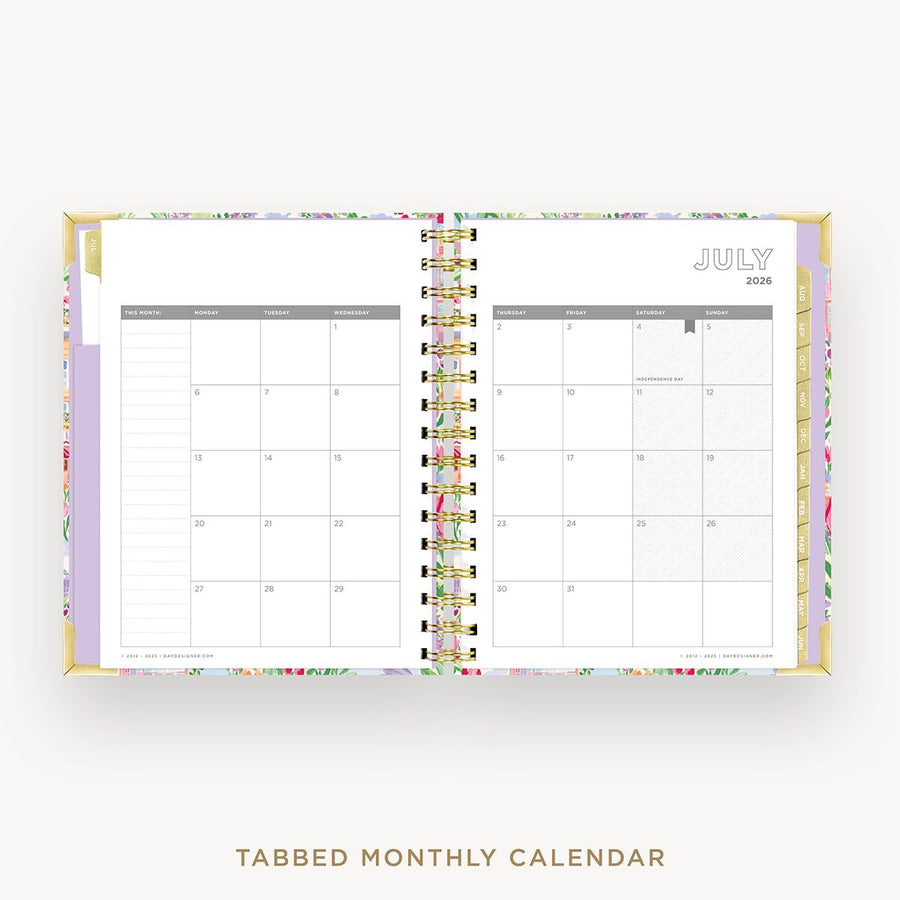 Day Designer 2026-27 mini weekly planner: Belle Vie cover with monthly calendar