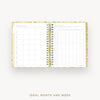 Day Designer 2026-27 daily planner: Lemon Floral Sage cover with ideal week worksheet