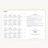 Calendar reference page with text on a white background