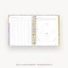 Day Designer 2026-27 daily planner: Belle Vie cover with self assessment worksheet