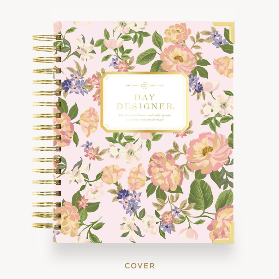 Day Designer 2026-27 daily planner: Heirloom hard cover, gold wire binding