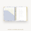 Day Designer 2026-27 daily planner: Swan Lake cover with pocket and gold stickers