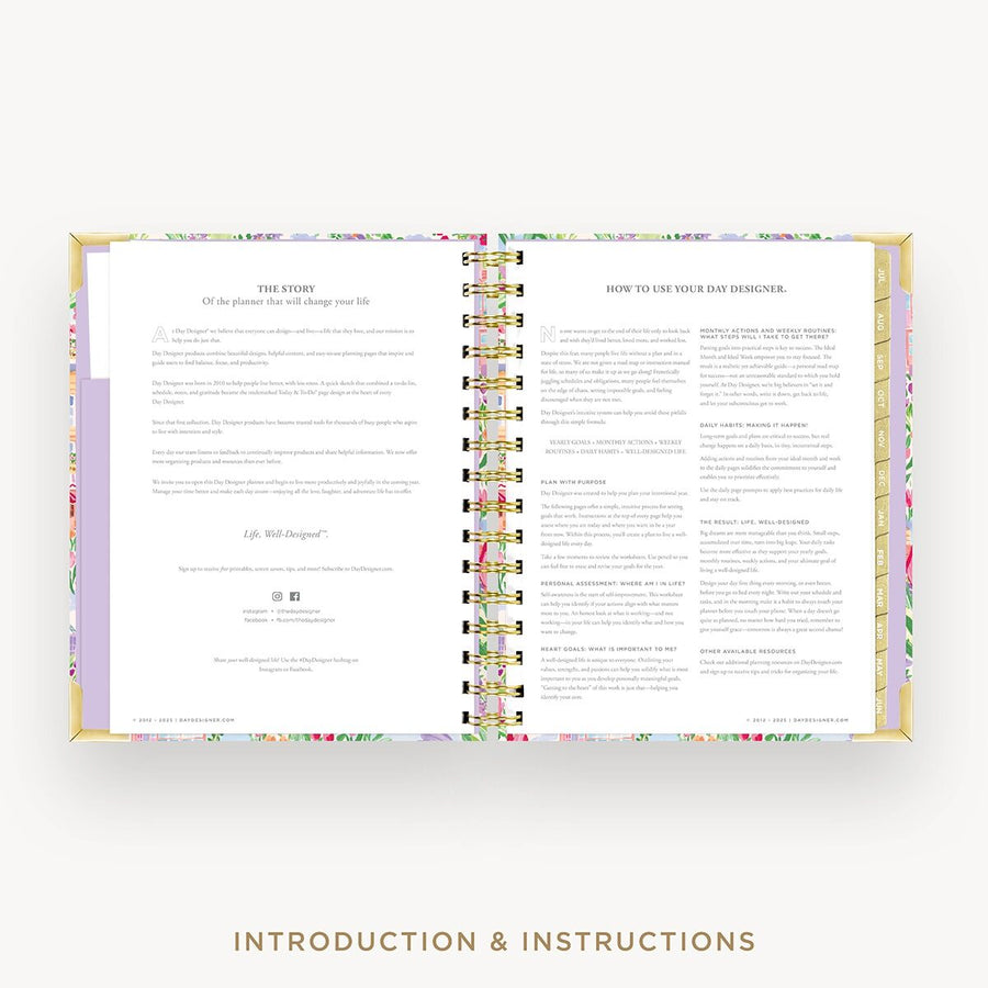 Day Designer 2026-27 mini weekly planner: Belle Vie cover with introduction