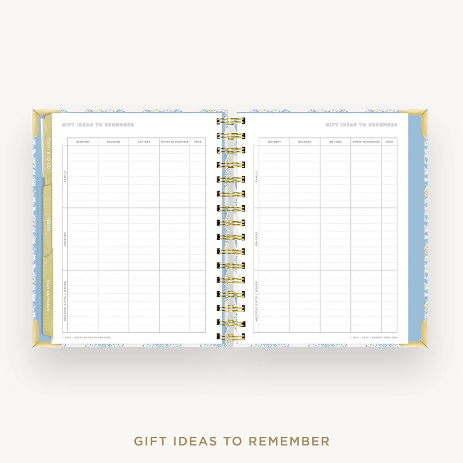 Day Designer 2026-27 mini weekly planner: Grand Shell cover with gift ideas pages