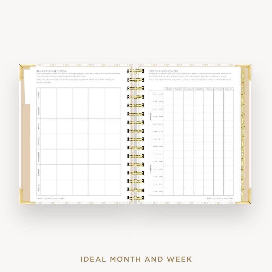 Day Designer 2026-27 mini weekly planner: Ticking Stripe cover with ideal week worksheet