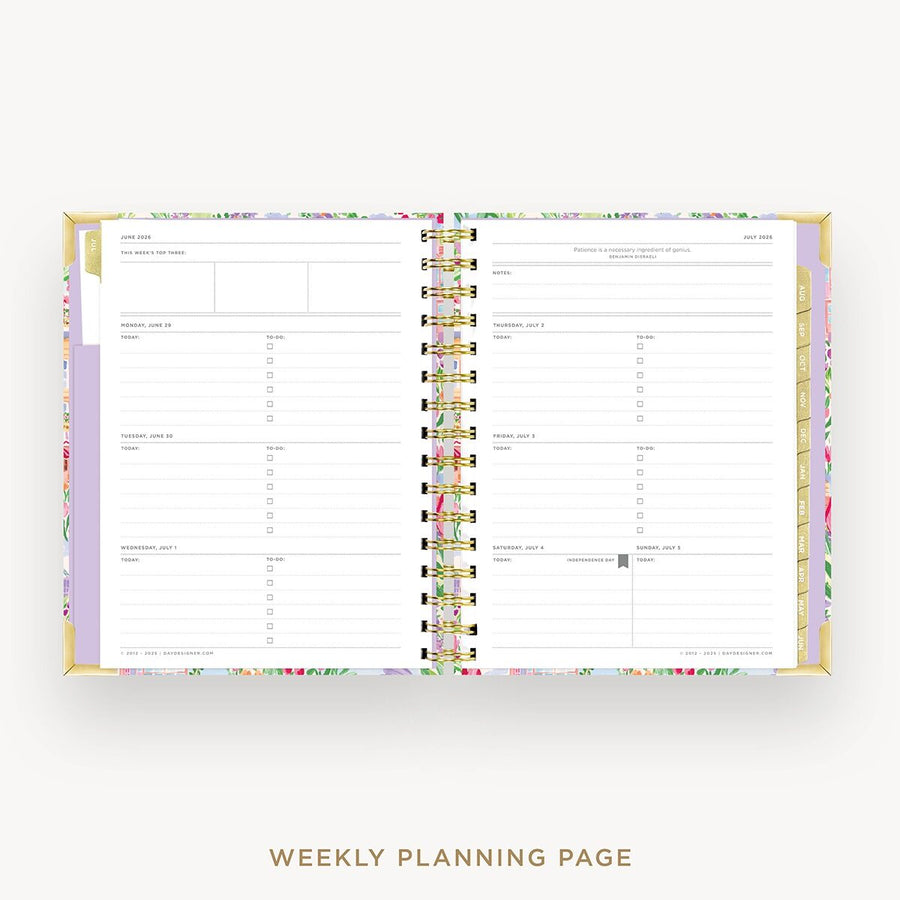 Day Designer 2026-27 mini weekly planner: Belle Vie cover with weekly planning pages