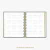 Day Designer 2026-27 mini weekly planner: Classic Black Pebble Texture cover with 12 month calendar