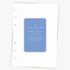White planner cover with blue label featuring 'Day Designer' text on a white background