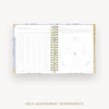 Day Designer 2026-27 daily planner: Swan Lake cover with self assessment worksheet