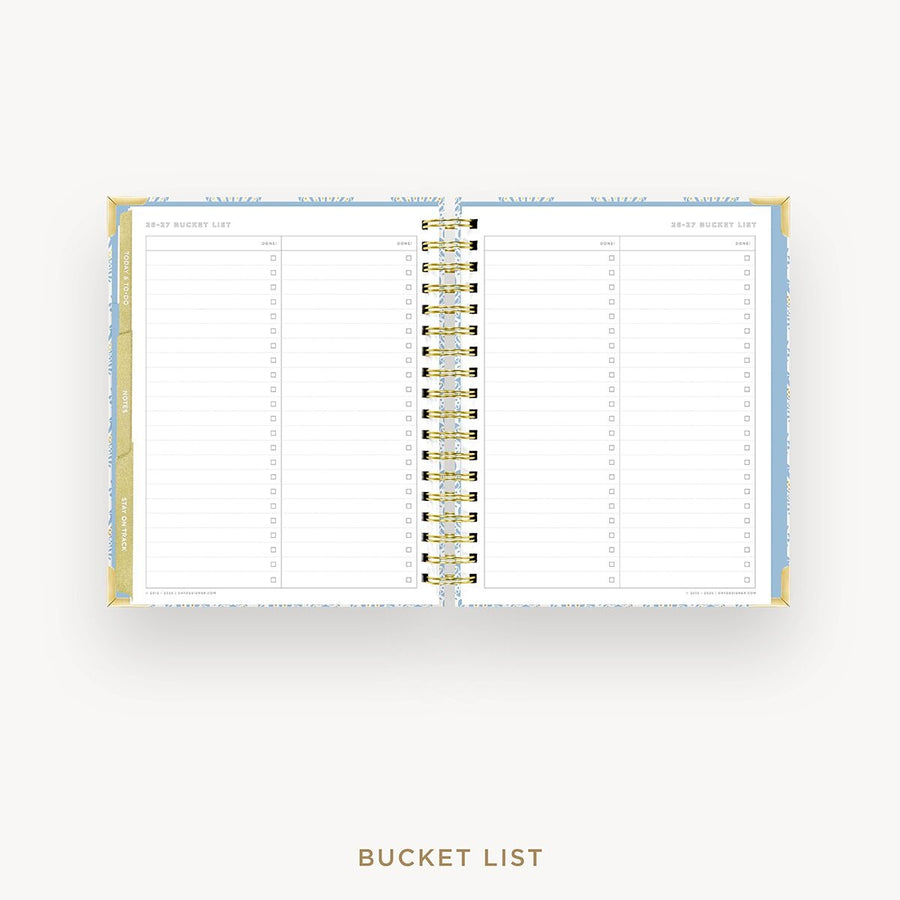 Day Designer 2026-27 weekly planner: Grand Shell cover with bucket list