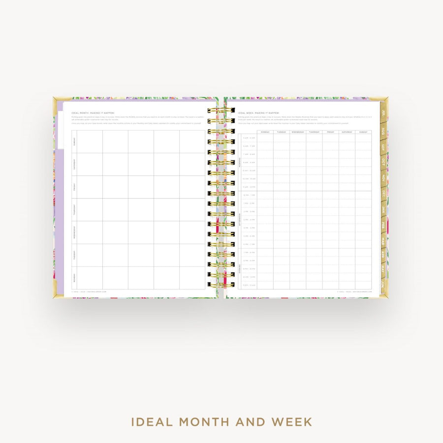 Day Designer 2026-27 daily planner: Belle Vie cover with ideal week worksheet