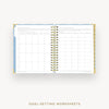 Day Designer 2026-27 weekly planner: Grand Shell cover with goals worksheet
