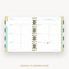 Day Designer 2026-27 mini weekly planner: Black Stripe cover with weekly planning pages
