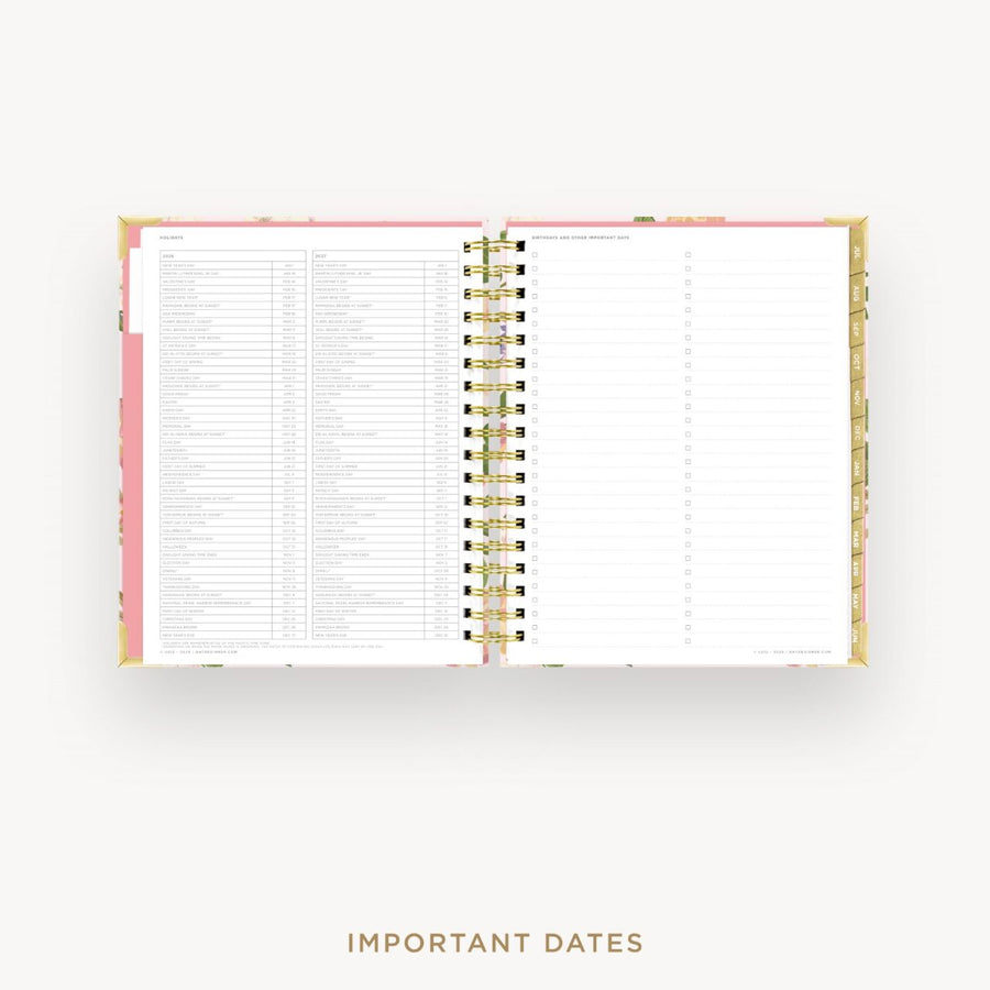 Day Designer 2026-27 daily planner: Heirloom cover with holidays