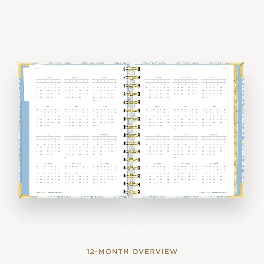 Day Designer 2026-27 mini weekly planner: Grand Shell cover with 12 month calendar