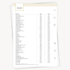 Holidays checklist with dates on a white background