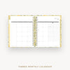 Day Designer 2026-27 daily planner: Lemon Floral Sage cover with monthly calendar