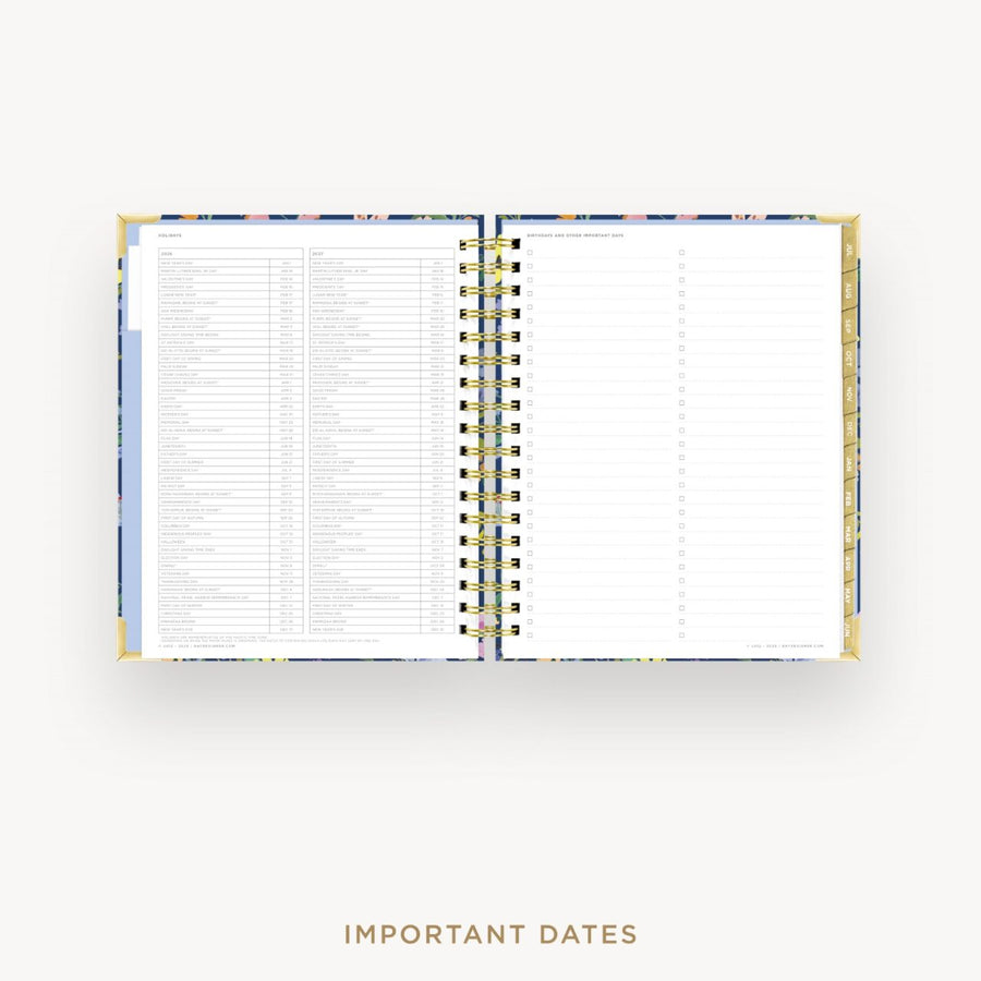 Day Designer 2026-27 daily planner: Day Lily cover with holidays