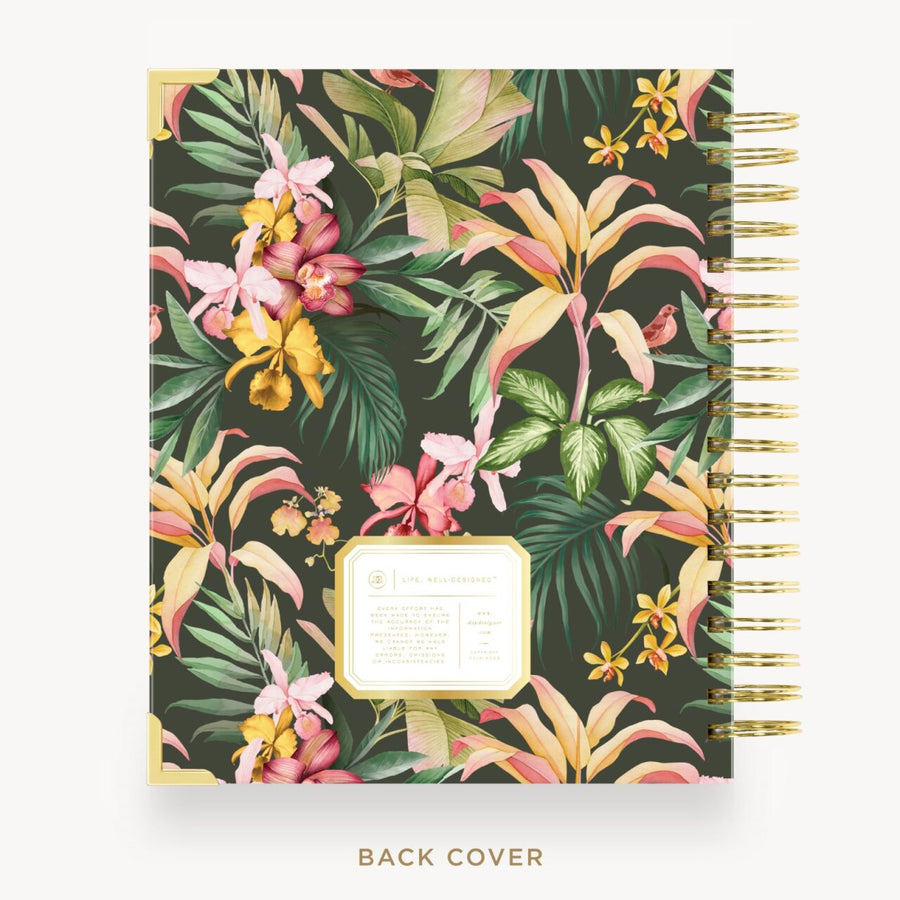 Day Designer 2026-27 daily planner: Martinique back cover with gold detail