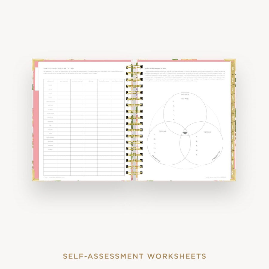Day Designer 2026-27 daily planner: Heirloom cover with self assessment worksheet