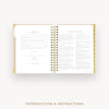 Day Designer 2026-27 weekly planner: Ticking Stripe cover with introduction