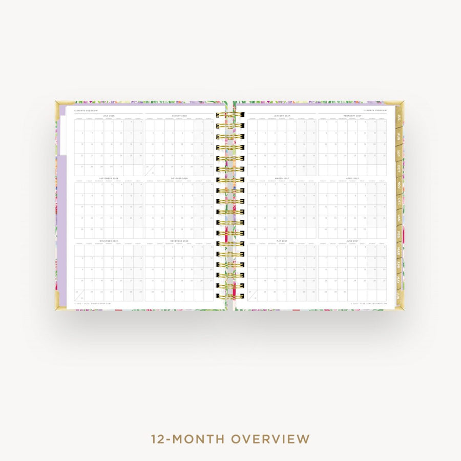 Day Designer 2026-27 daily planner: Belle Vie cover with 12 month calendar