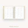 Day Designer 2026-27 weekly planner: Ticking Stripe cover with packing checklist