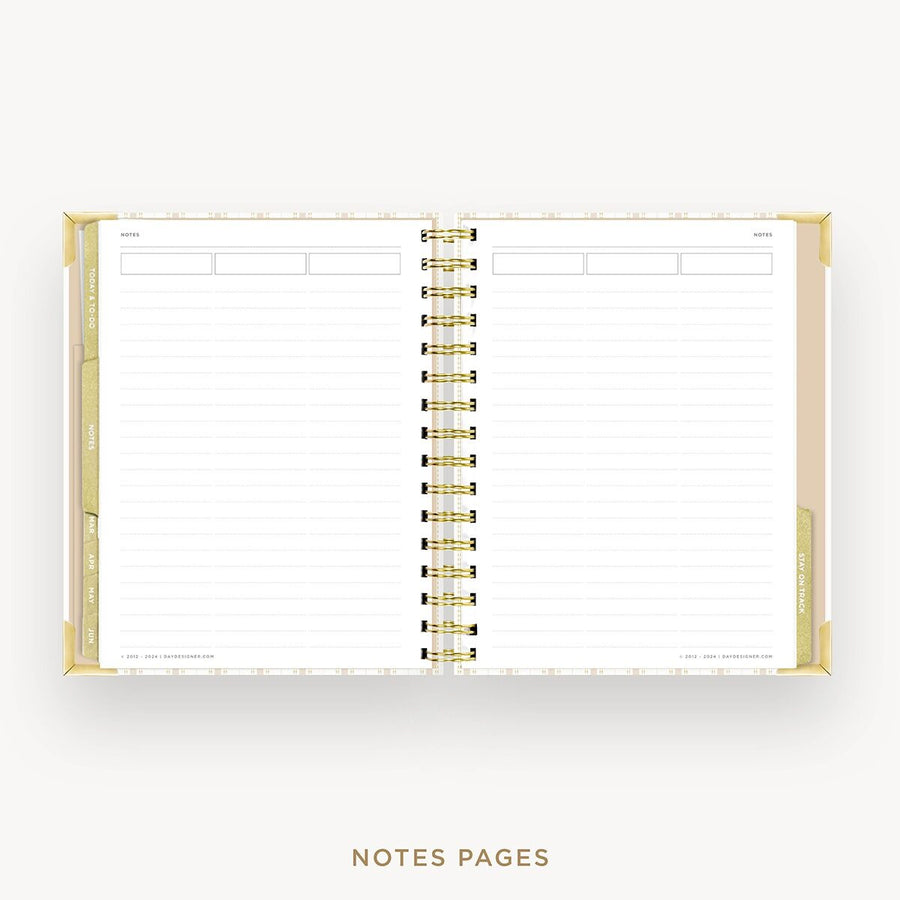 Day Designer 2026-27 mini weekly planner: Ticking Stripe cover with note-taking pages