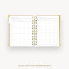 Day Designer 2026-27 weekly planner: Ticking Stripe cover with goals worksheet