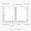 Day Designer 2026-27 daily planner: Swan Lake opened with captions of contents