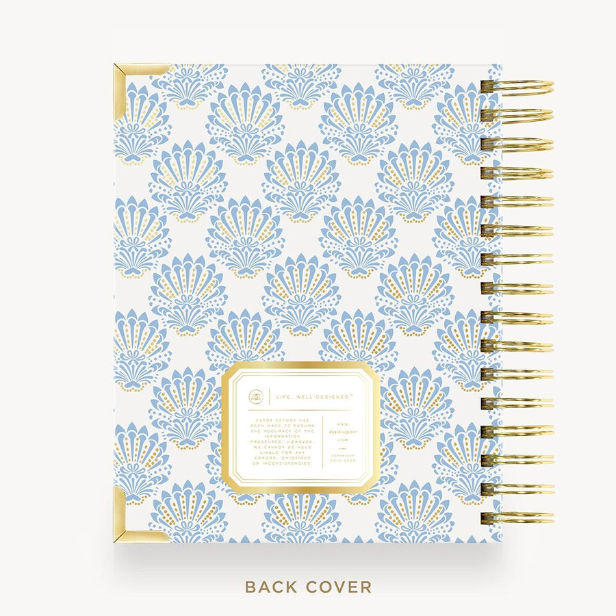 Day Designer 2026-27 mini weekly planner: Grand Shell cover with back cover with gold detail