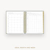 Day Designer 2026-27 daily planner: Charcoal Bookcloth cover with ideal week worksheet