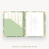 Day Designer 2026 mini weekly planner: st barts cover with pocket and gold stickers