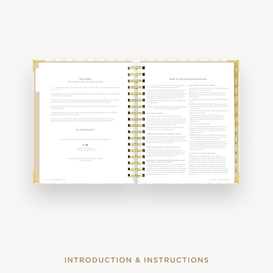 Day Designer 2026-27 daily planner: Ticking Stripe cover with introduction and how to guide